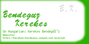 bendeguz kerekes business card